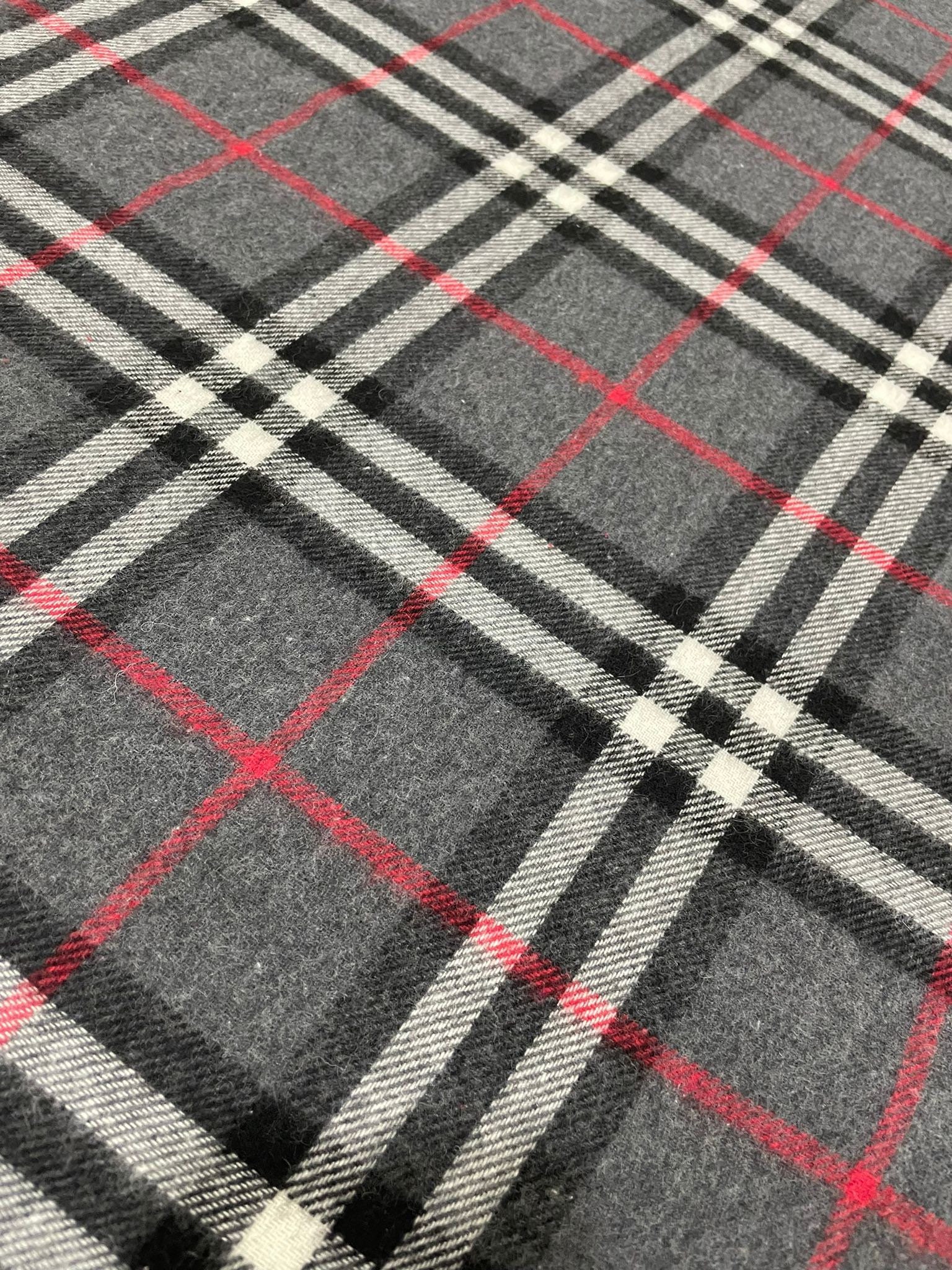 Lumberjack Plaid Fabric, Red and Black Pattern Tartan Fabric Print