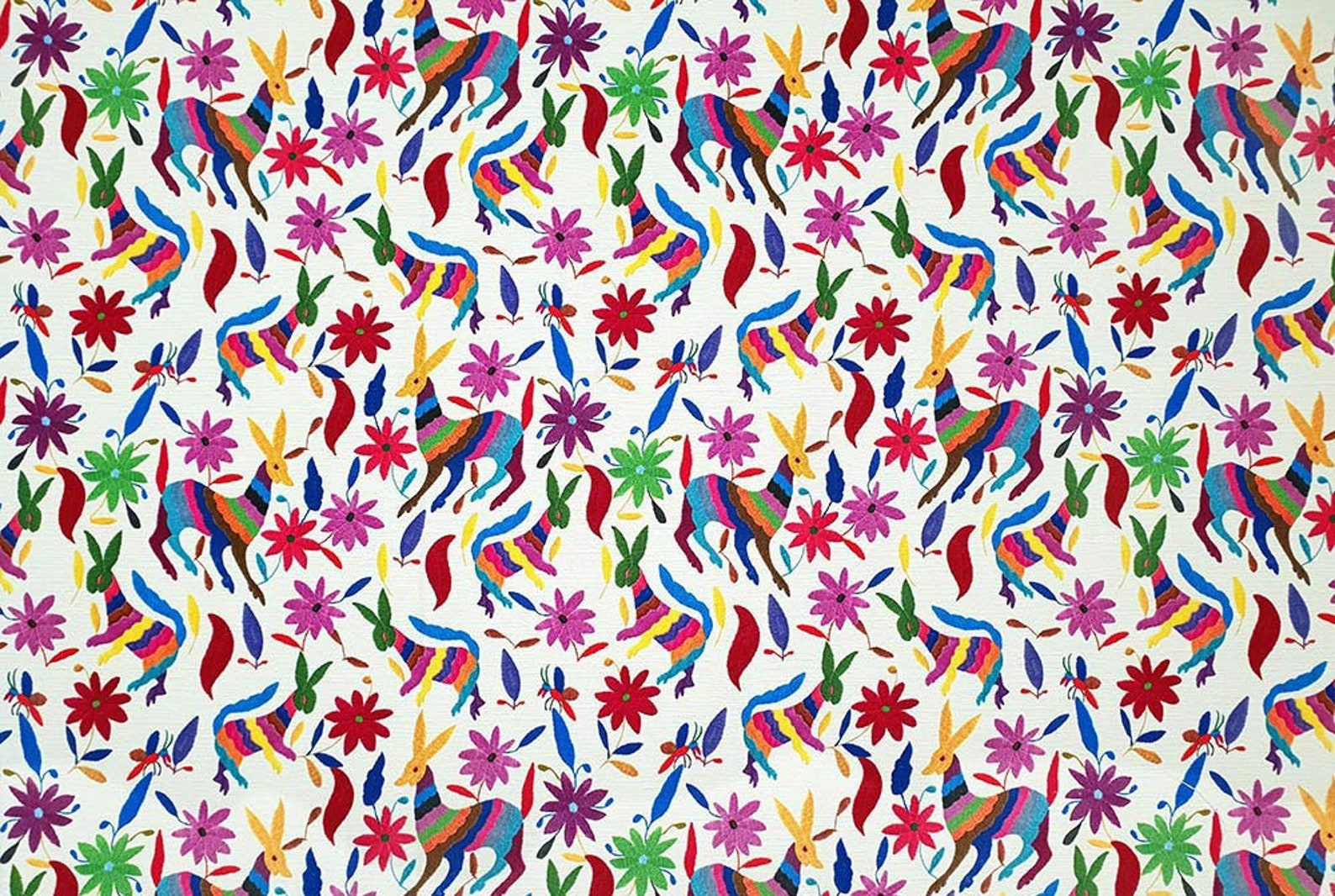 Mexican Otomi Pattern Upholstery Fabric Digital print fabric Etsy