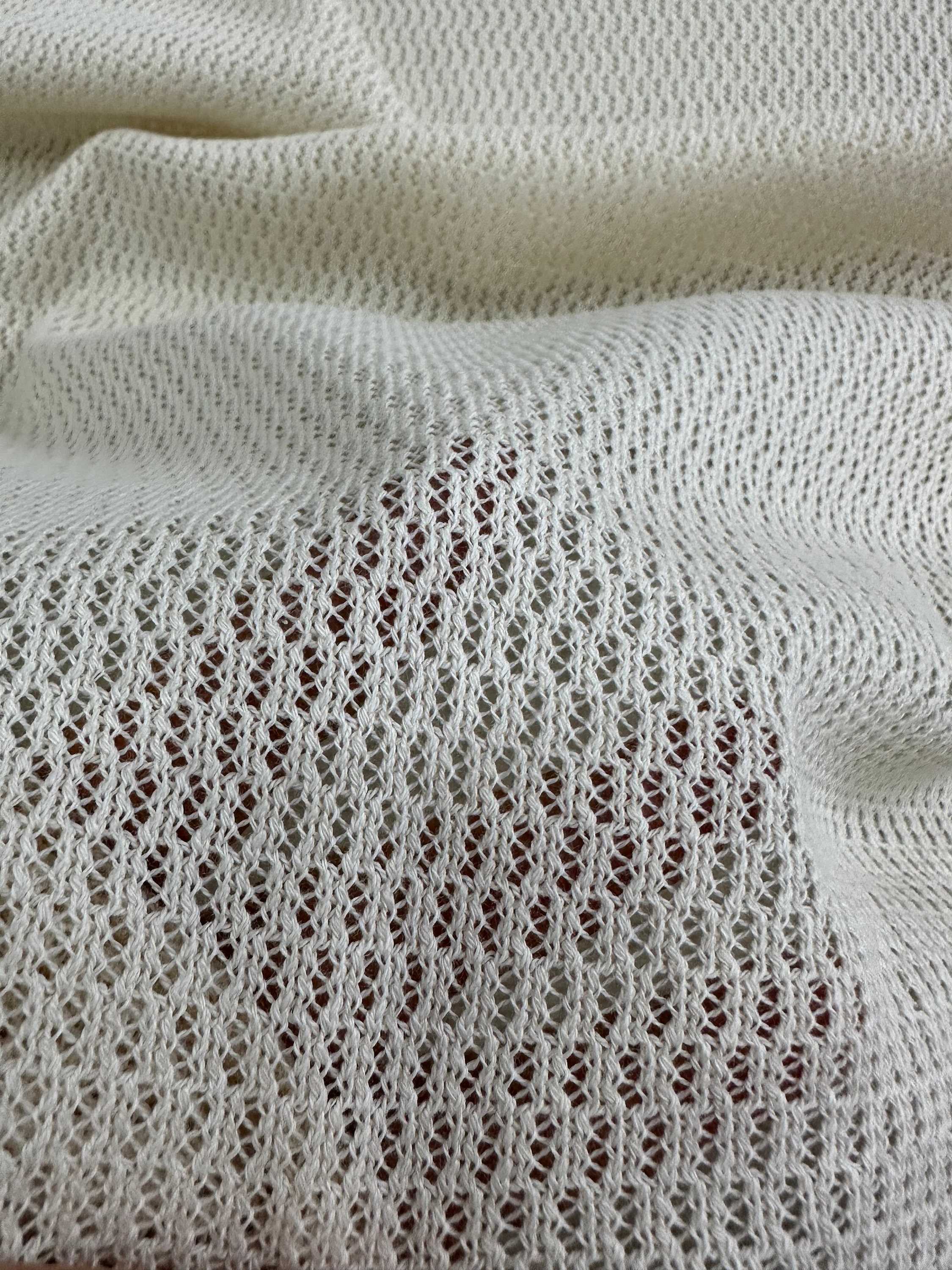100 Cotton Off-white Fishnet Mesh Fabric for Crafting and 100 Cotton Off-white Fishnet Mesh Fabric for Crafting and