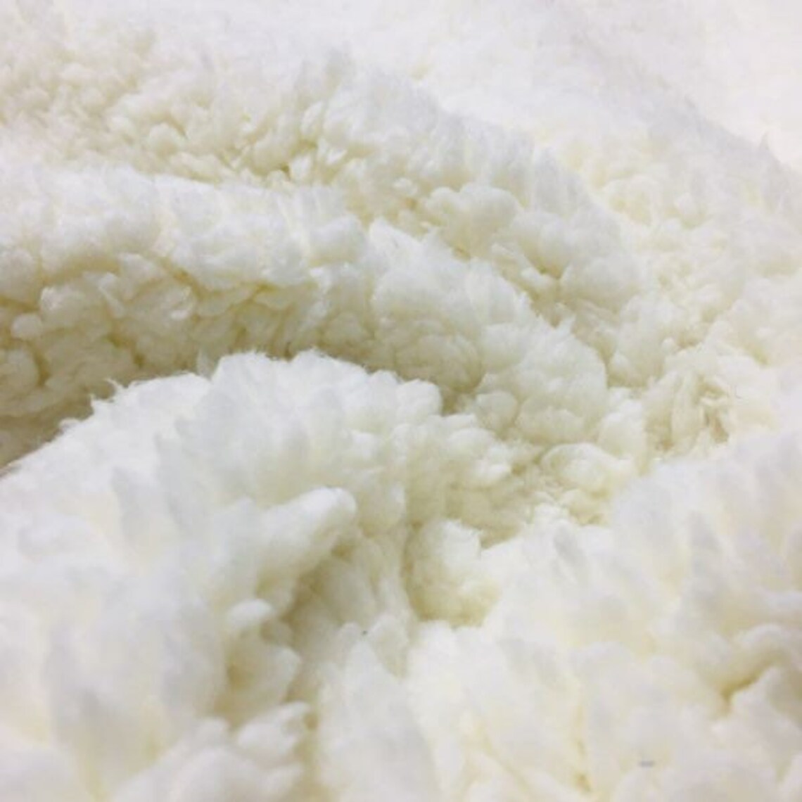 Off white Sherpa Faux Fur fabric Soft fabric Fleece Fabric Etsy