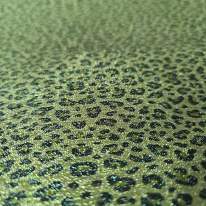Leopard Print Lurex Fabric - Stretch 4-Way Material