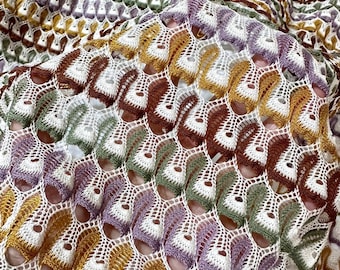 Soft Color Zigzag Knit Jersey Mesh Fabric for Crafts Apparel