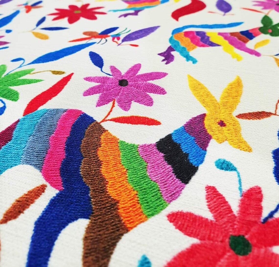 Mexican Otomi Pattern Upholstery Fabric Digital print fabric Etsy