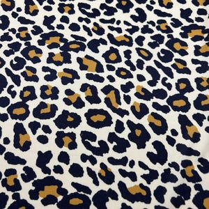 Leopard Print Fabric - Exotic Beige Filling Material