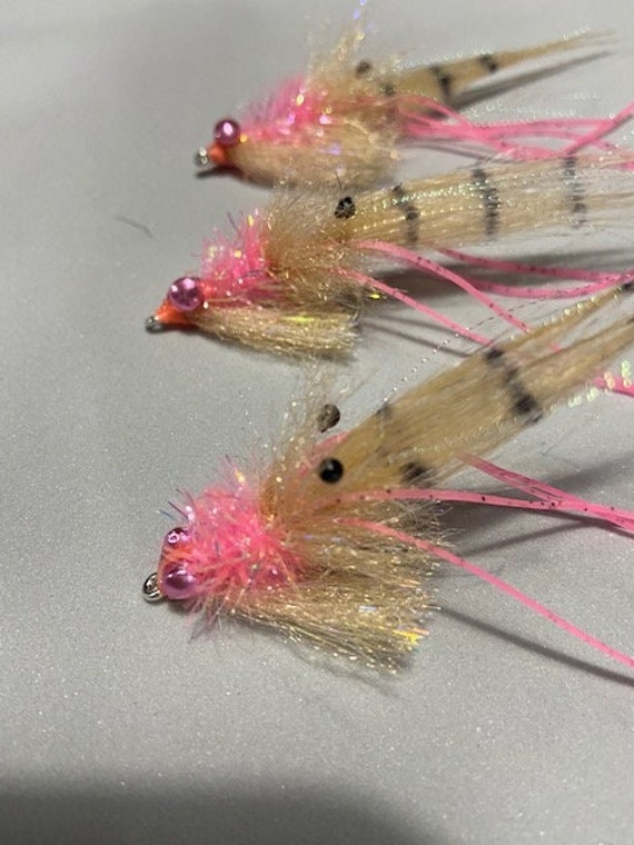 Set of 6 Choctaw Bendback Shrimp Fly Size 1 Fly Fishing & Fly