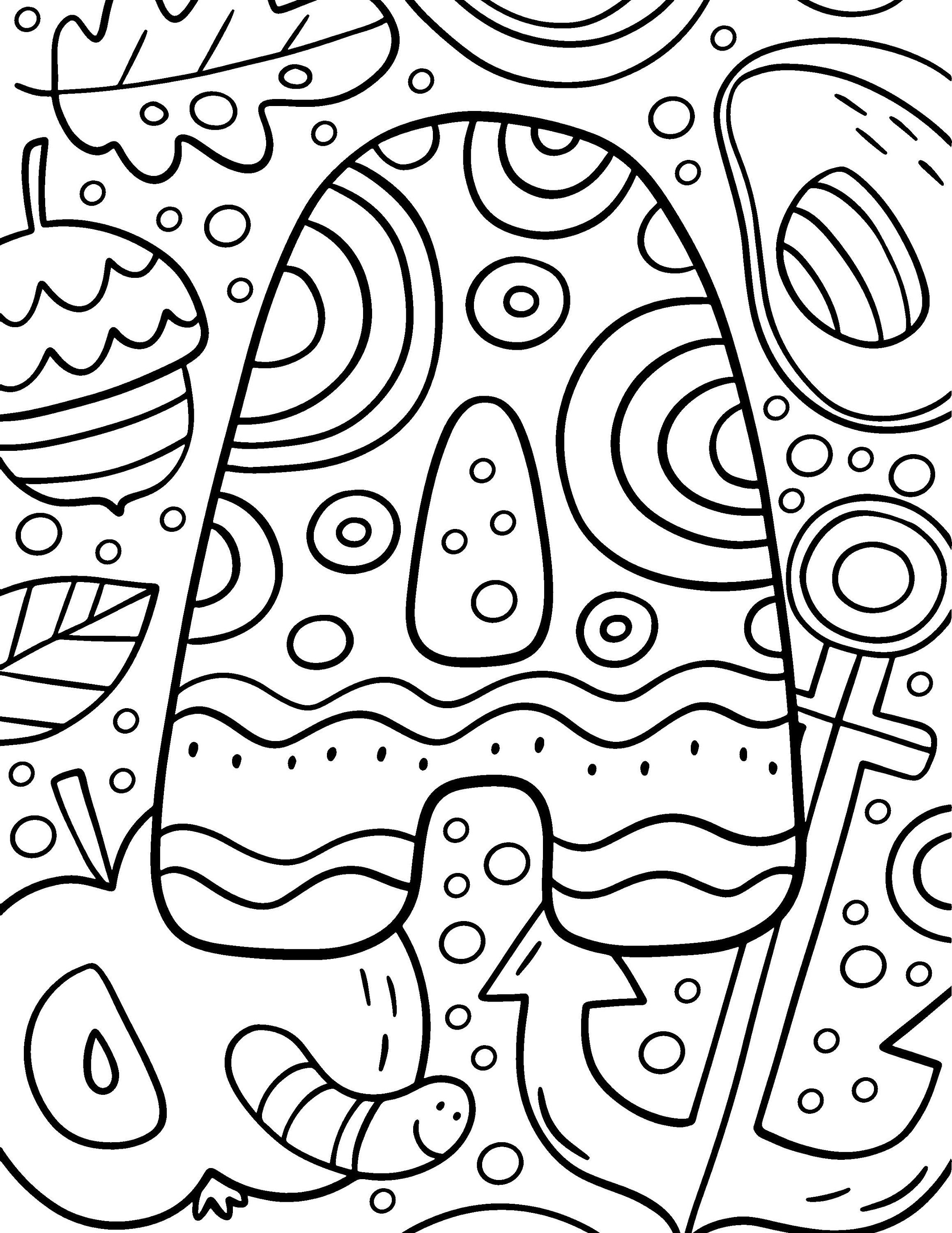 26 Abstract Alphabet Coloring Pages | Etsy