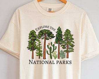 National Park Shirt, National Parks, Adventure Shirt, National Parks Gift, Comfort Colors National Park Shirt, Park Ranger, Granola Girl