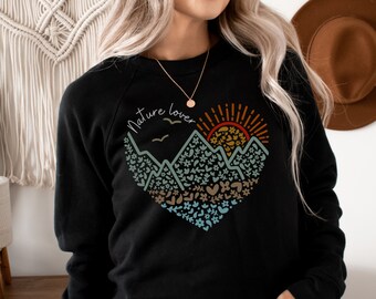 Adventure Sweatshirt | Nature Unisex Crewneck | Camping Sweatshirt | Forest Sweatshirt | Hiking Sweatshirt | Nature Lover Gift | Explore