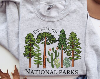 National Park Sweatshirt, Abenteuer Sweatshirt, Wandern Sweatshirt, Nationalpark Geschenk, Park Ranger Shirt, Granola Girl Outfit