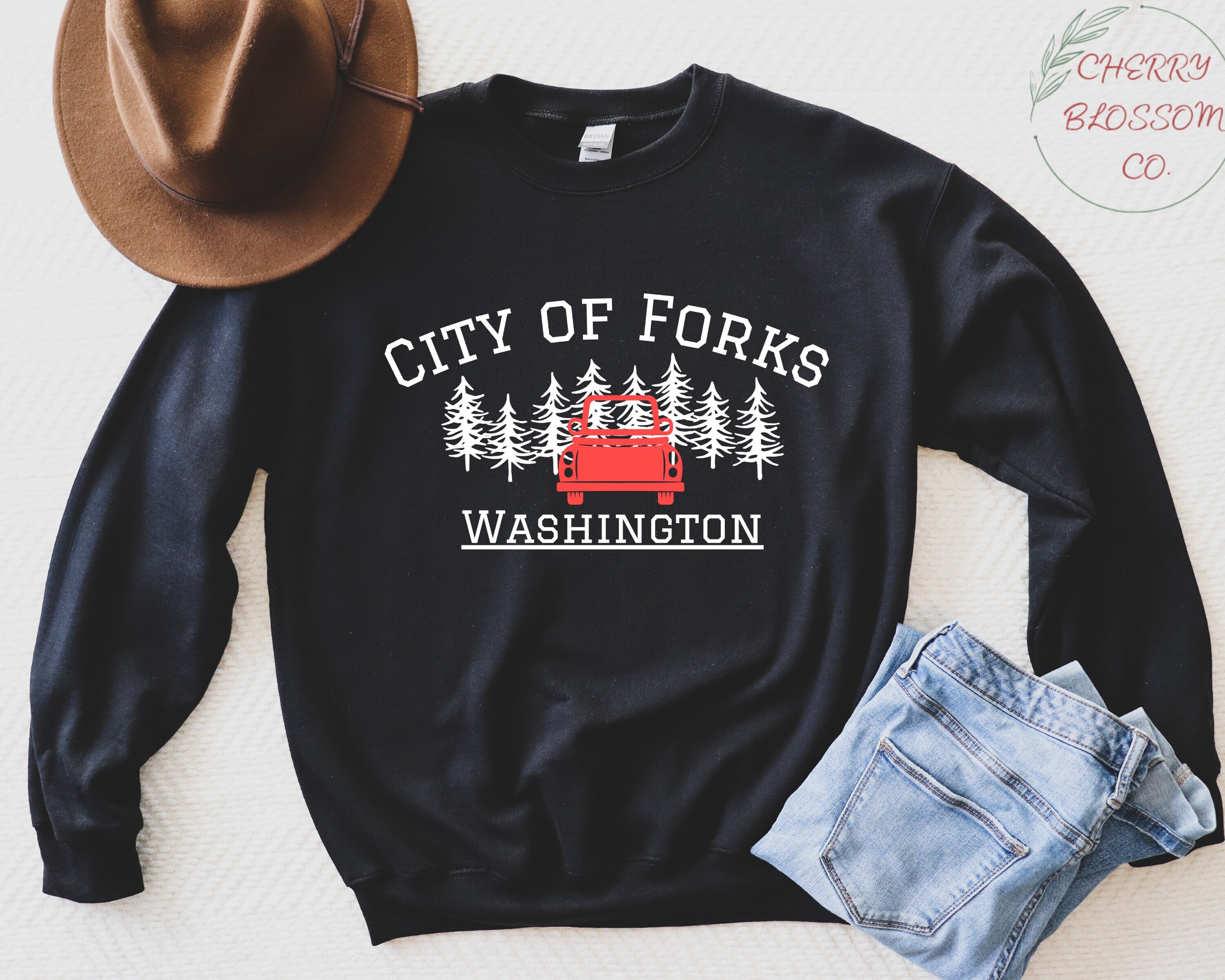 Forks Washington Sweatshirt Twilight Forks Sweatshirt Etsy