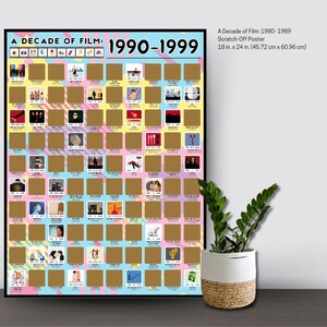 Una década de cine: Póster para raspar de 1990 a 1999 - Pósters de cine - Ideas para una cita romántica - Ideas para una noche de cine en familia - Películas nostálgicas - Películas clásicas