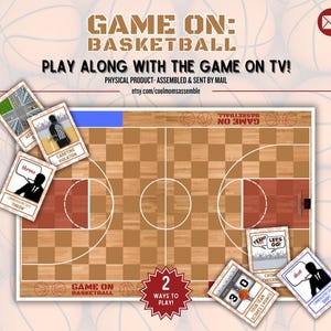 Jeu de basket-ball- Jeu de société interactif- Jouez avec le jeu à la télévision- Jeux de basket-ball- Soirée jeux en famille- Cartes de basket-ball- 2 manières de jouer