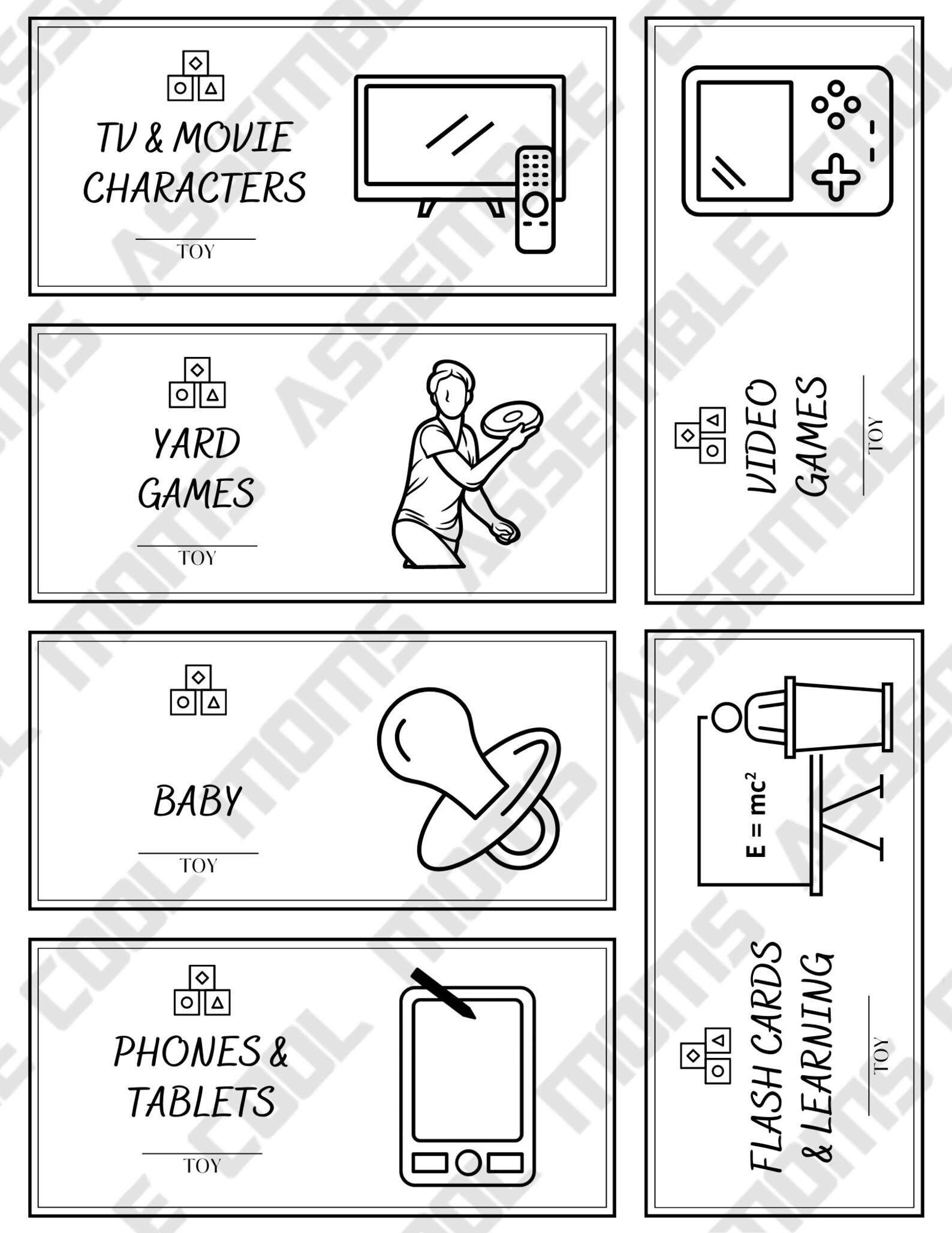 Playroom Label Bundle Toy Room Label Bundle Kid's Room - Etsy