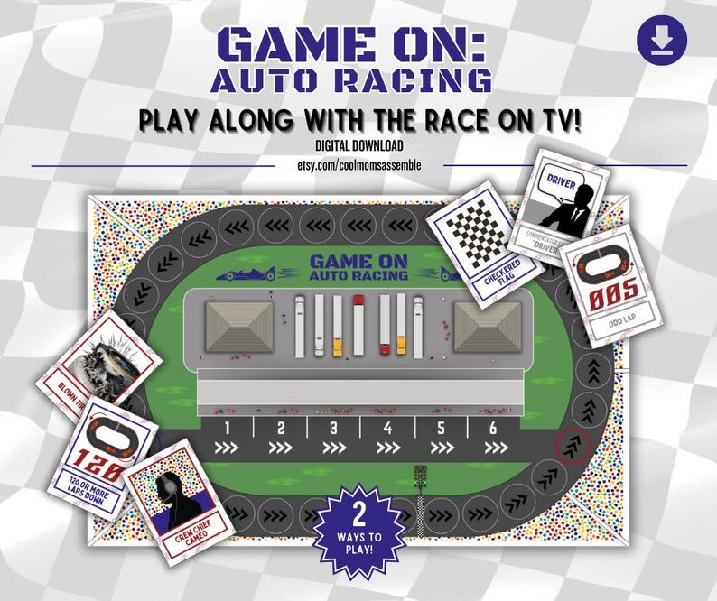 Game On: Auto Racing- Interactive Racing Board Game- Play With the Race ...