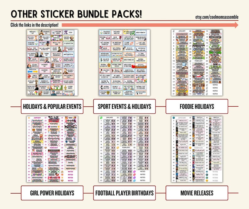 Inventions Sticker On This Day: Inventions, Debuts & Discoveries Calendar Stickers- Daily ...