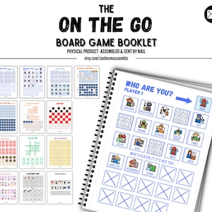 On the Go Board Game Booklet- Car Ride Games- Kid&#39;s Board Games- Skill Development & Learning- Mini Board Game Pack