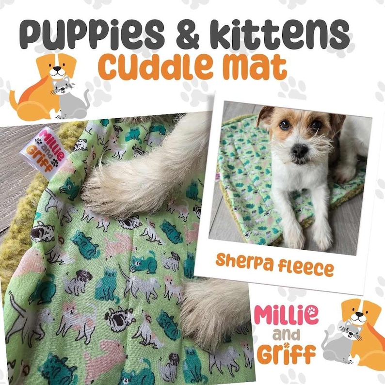 Cuddle Mats with fleece Puppies & Kittens