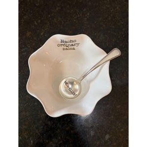 Mud Pie Salsa Ceramic Dip Bowl and Ladle