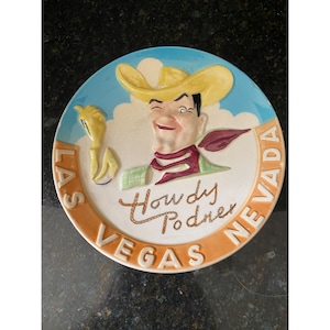 Nico 8&#39; 3D LAS VEGAS Collectible Plate, Made in Japan