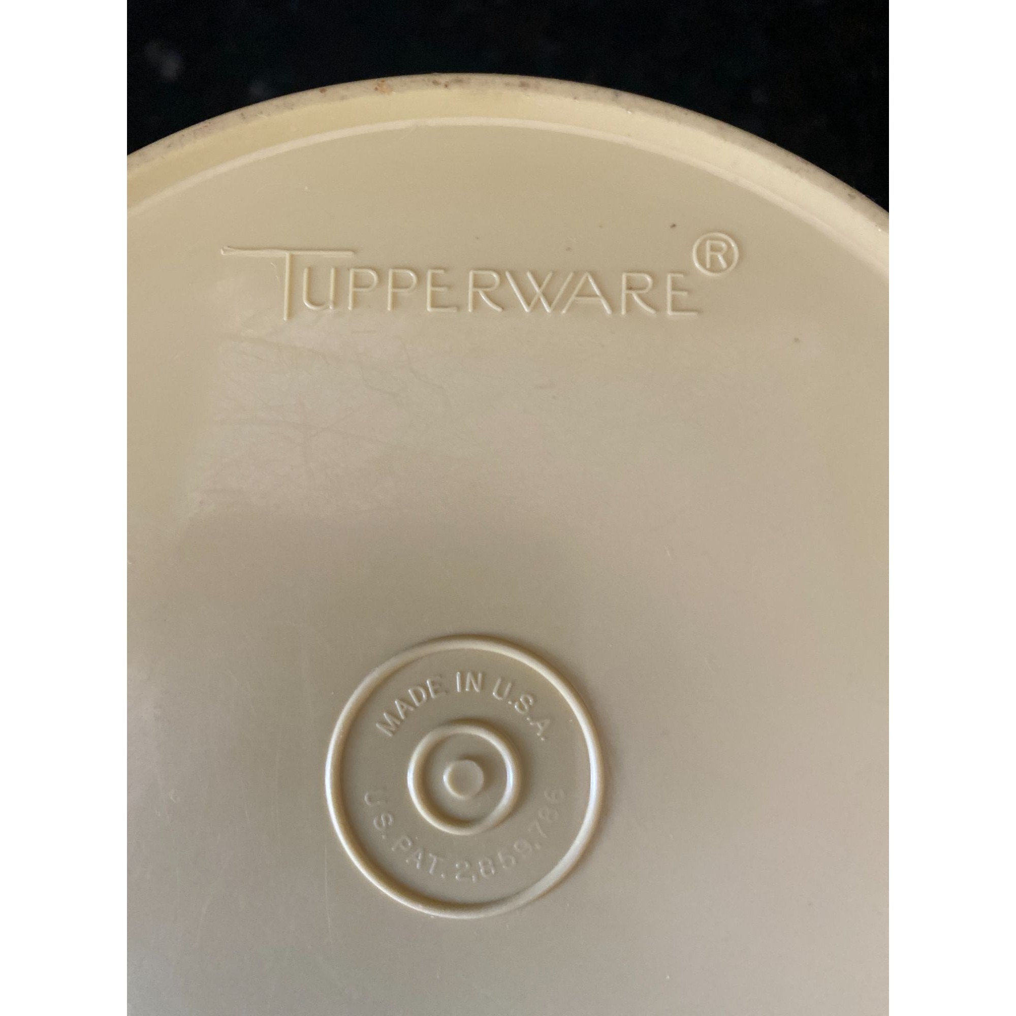 Tupperware Canister 807-8 Yellow 12 Cup Canister With Lid 7 1/2