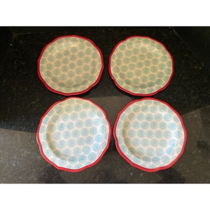 The Pioneer Woman Happiness Dessert, Salad Plates, 2812DCU, Qty. 4