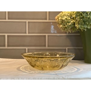 Federal Glass Amber Depression Glass Oval10&quot; Bowl 1930s