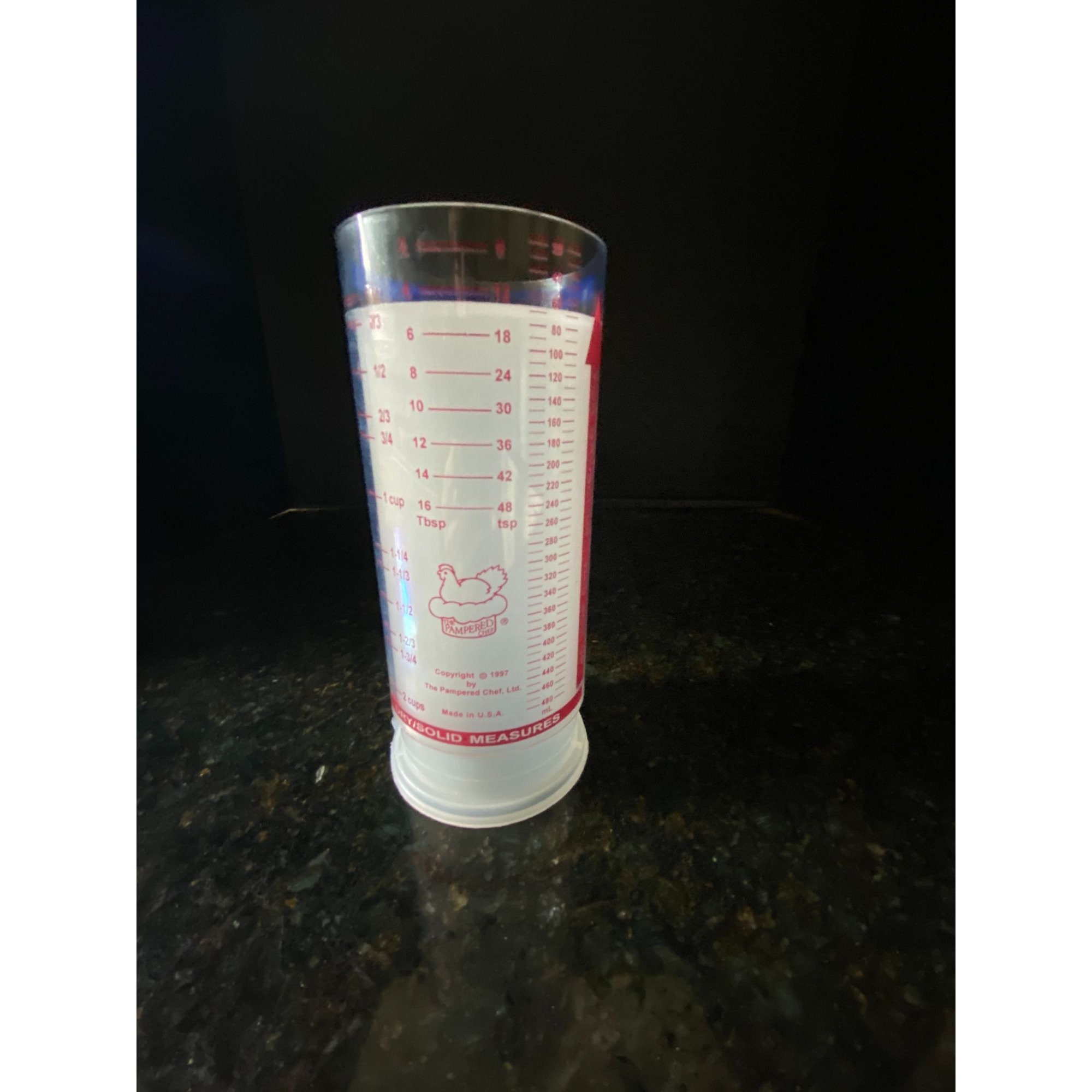 Pampered Chef Measure All Measuring Cup 2 Cups for Wet Dry Liquid