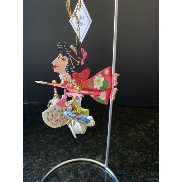 Silvestri Fanciful Flights Ornament, Lotus Blossom, NIB