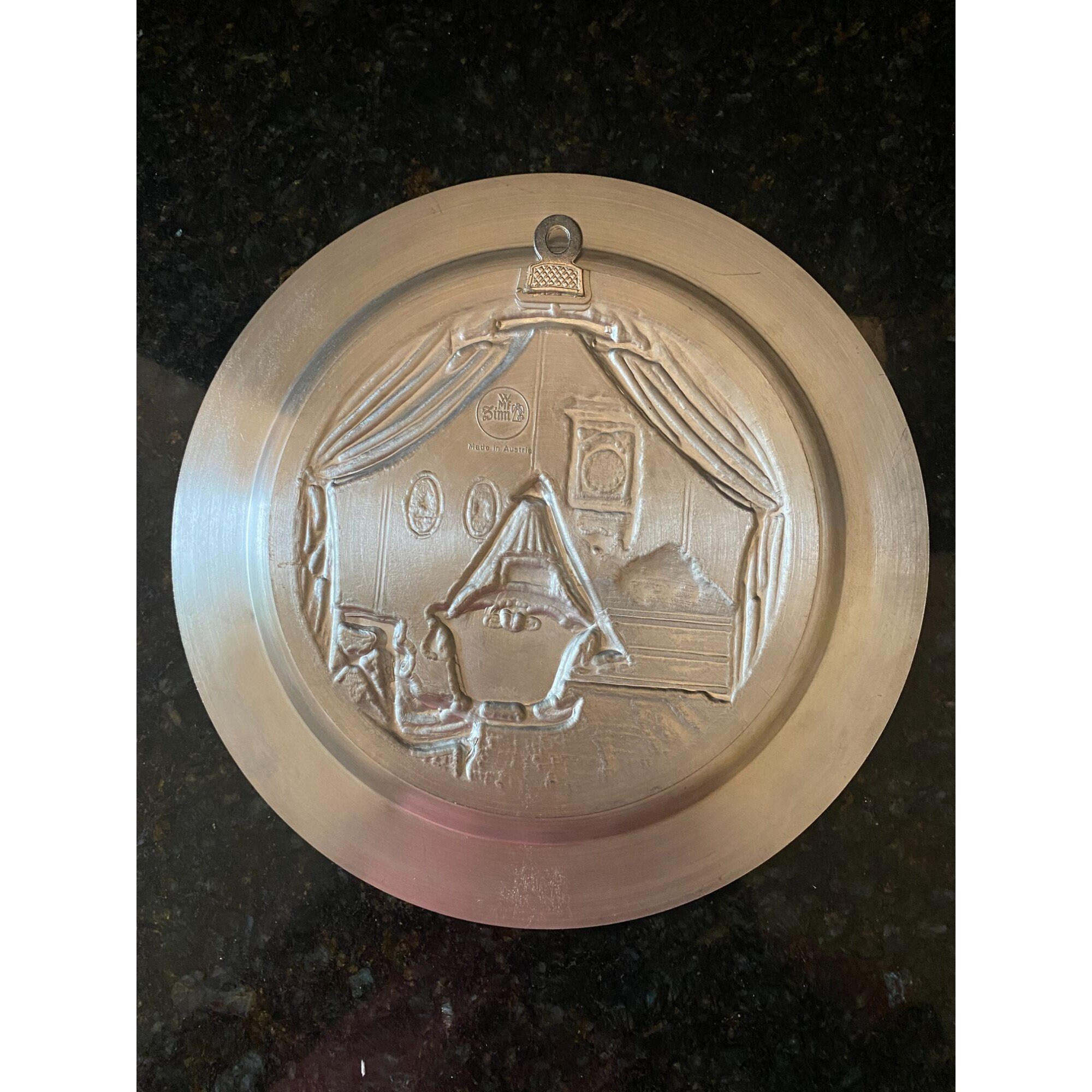 Pewter 8 Birth Plate for Engraving Scene in High Etsy