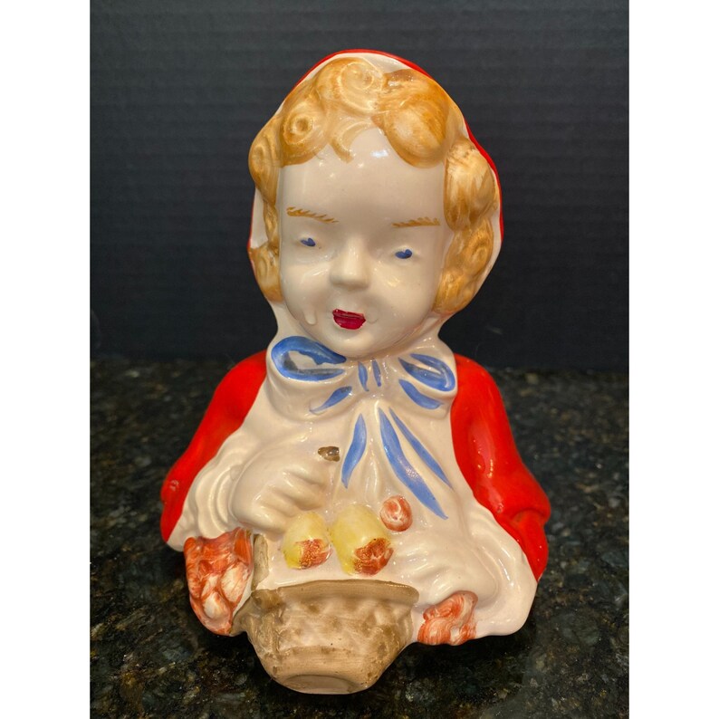 Pottery Guild of America Little Red Riding Hood Cookie Jar Etsy