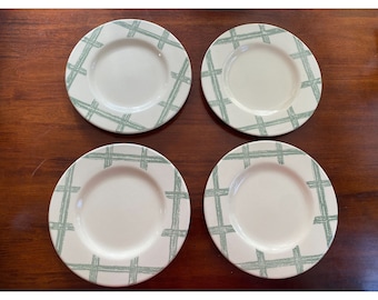 Vintage Pfaltzgraff 8 inch tuinfeestpatroon voorgerecht, saladeborden (4 stuks)