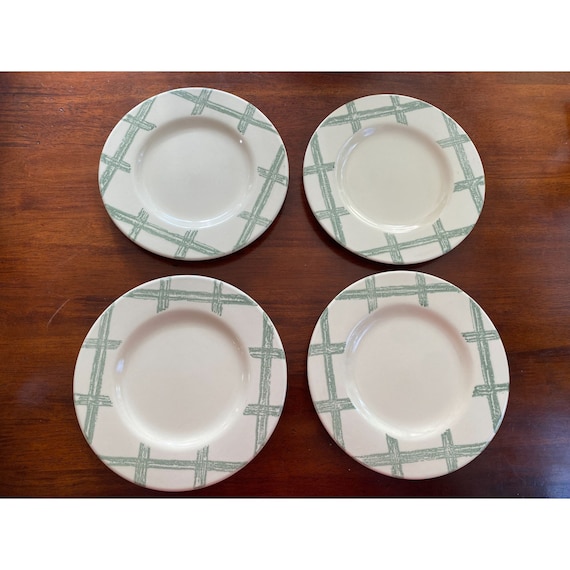Vintage Pfaltzgraff Inch Garden Party Pattern Appetizer, Salad Plates  4)