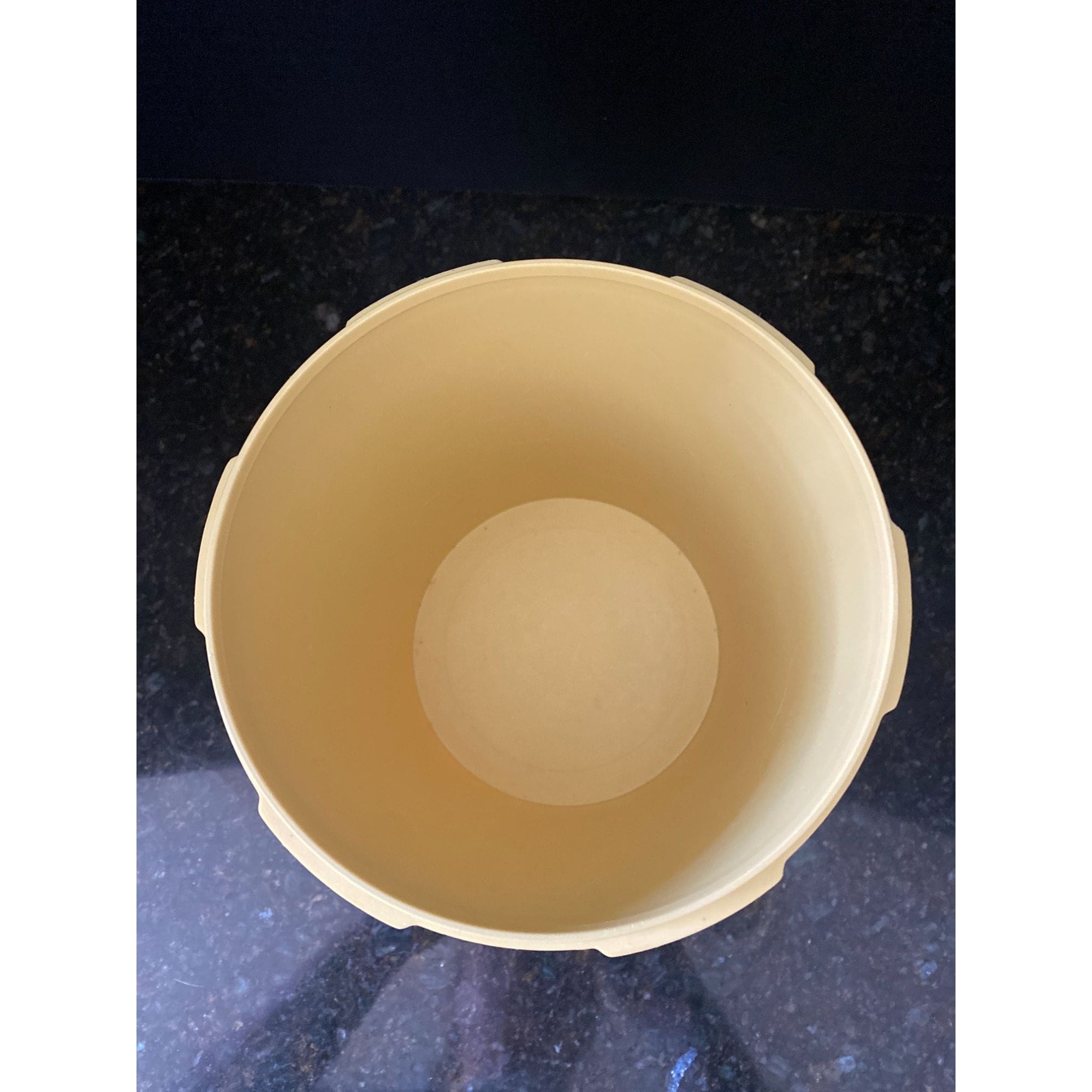 Tupperware Canister 807-8 Yellow 12 Cup Canister With Lid 7 1/2