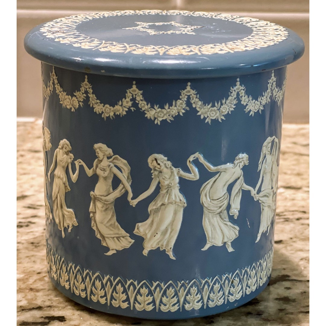 Wedgewood Inspired Dancing Goddess Tin, Made in Holland - Etsy
