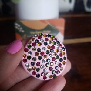 Cute Round Bling Crystal Magnet