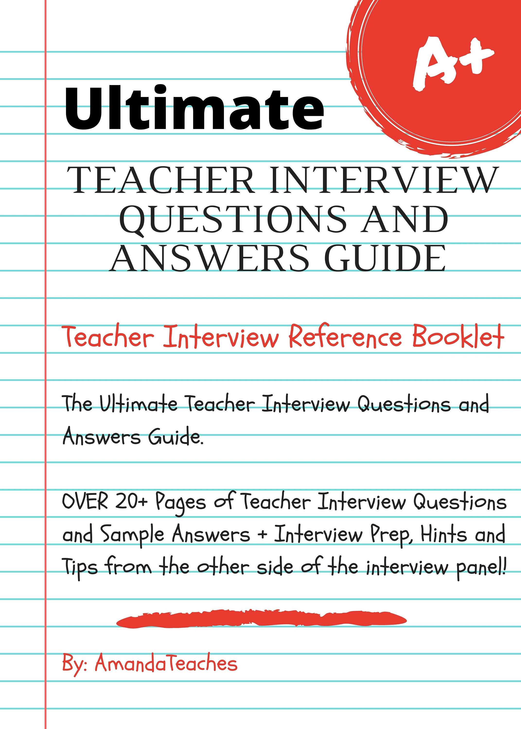 ULTIMATE Teacher Interview Questions And Answers Guide Teacher ULTIMATE Teacher Interview Questions And Answers Guide Teacher