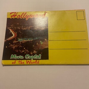 1960er Jahre Souvenir Postkartenmappe Hollywood. Filmmetropole .14 mal gesehen