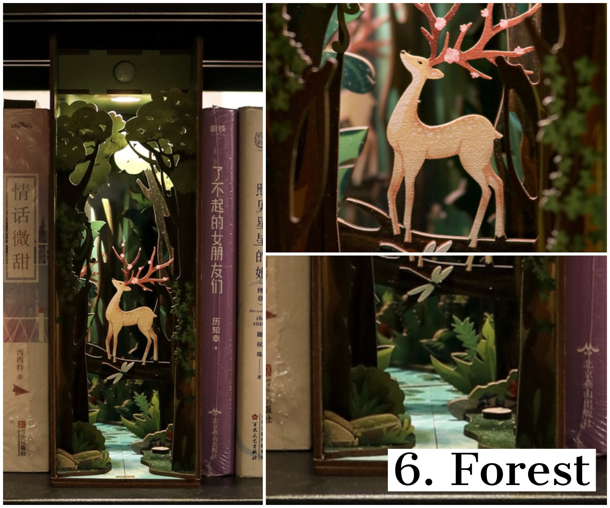 Book Nook Shelf Insert Bookshelf Diorama Kit Bookshelf Etsy