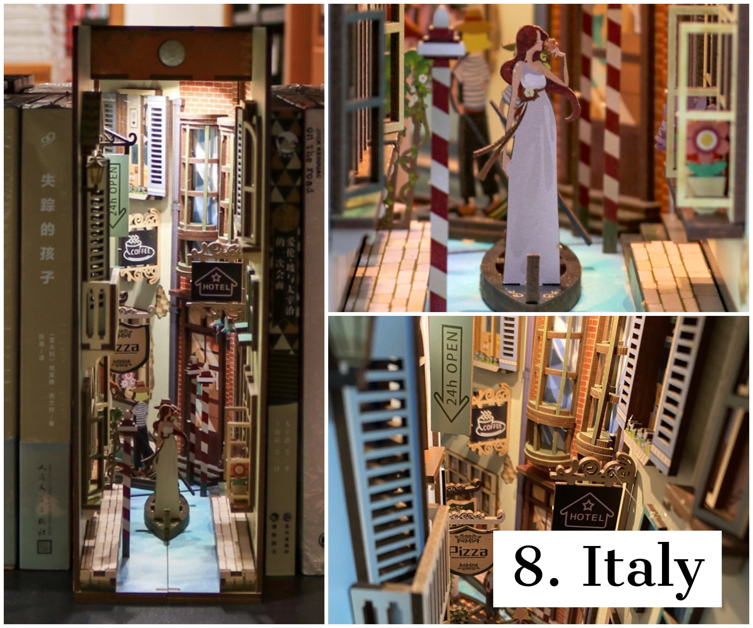 Book Nook Shelf Insert Bookshelf Diorama Kit Bookshelf Etsy