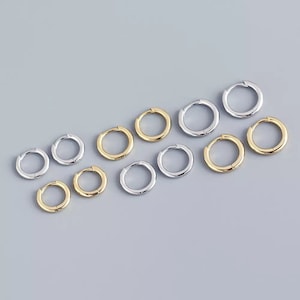 Huggie Hoop Earrings | Delicate Hoop Earrings | Minimalist Earrings | 18k Gold Small Hoop Earrings | Sterling Silver Hoop Earrings