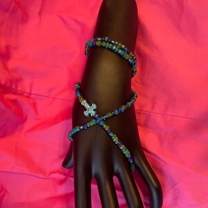 Bead Bracelet *Blue Cross*