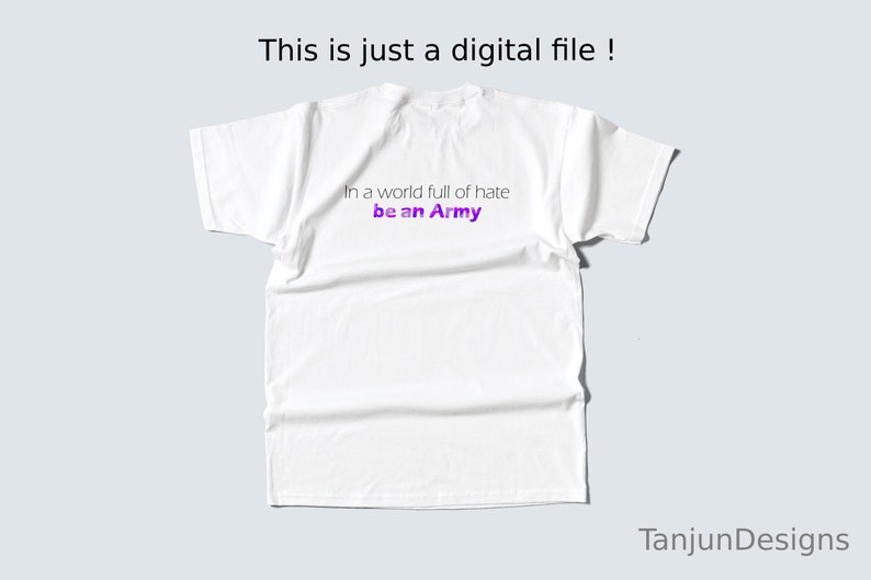 In A World Full Of Hate Be An Army 8 Logo Styles PNG SVG Etsy