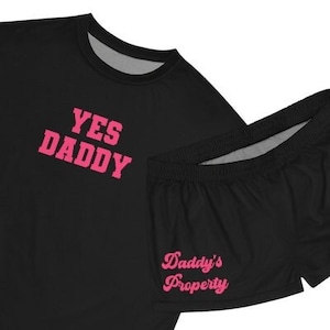 Yes Daddy Pjs | Ddlg Pajamas, Ddlg Pjs, Bdsm Pjs, Sexy Pjs, Slutty Pjs,  Daddys Girl, Kinky Clothes, Daddy Dom Kink, Abdl Clothes, Daddy Kink