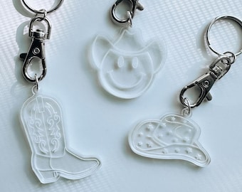 Coastal Cowgirl - Boots Keychain Cowgirl Boot Keychain Bachelorette Bridesmaids Gifts Custom Gifts Country Keychain Cowboy Boot Last Hoedown