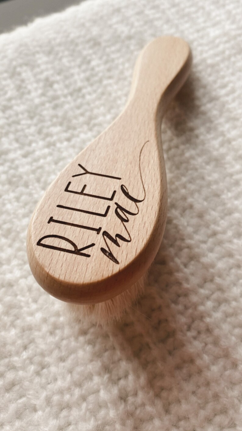 Personalized Baby Hair Brush Baby Gift Baby Shower Gift Etsy