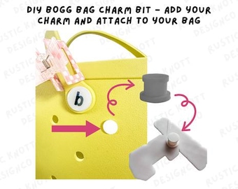 DIY Bogg Bag Bit Charm, Charm Backer & Attachment for Bogg Bag Charms–Charm Button Backs,Bag Charm Attachment,Bogg Bag, Bag Charm Attachment