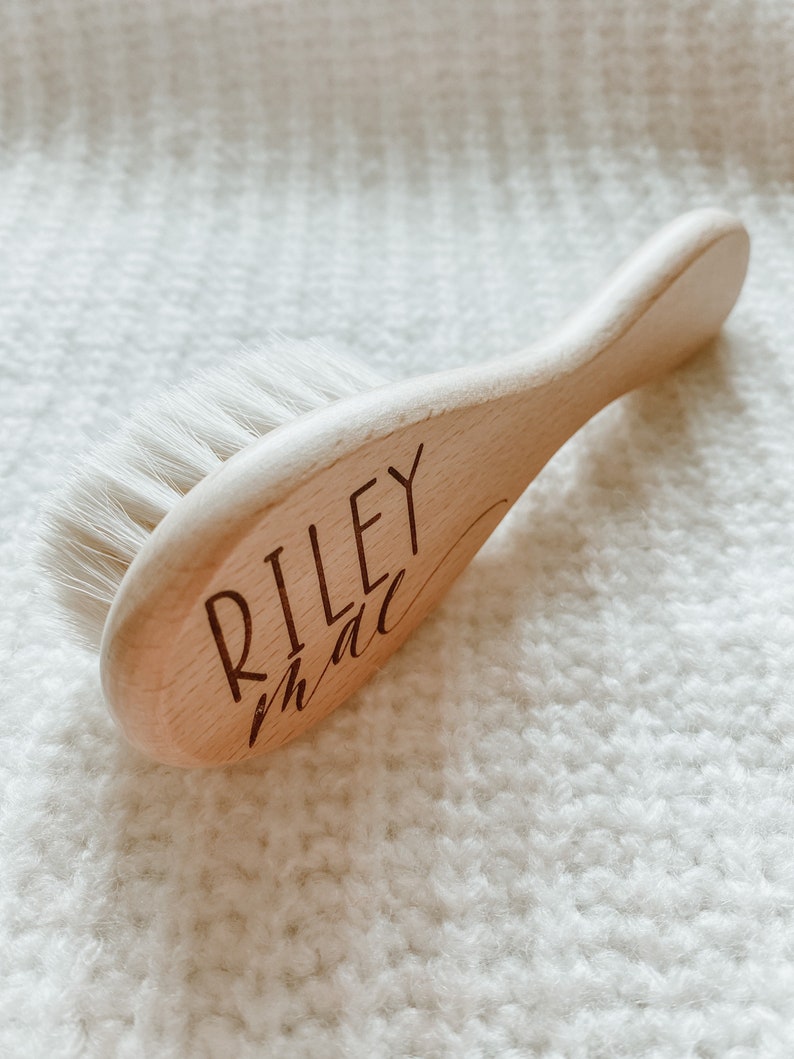 Personalized Baby Hair Brush Baby Gift Baby Shower Gift Etsy