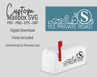 Mailbox SVG, pdf, png, EPS, DXF, Clip Art for Cricut Silhouette