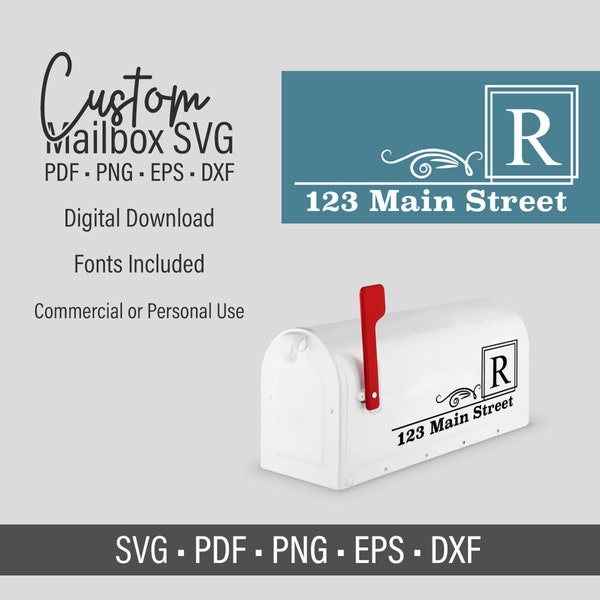 Mailbox SVG, pdf, png, EPS, DXF, Clip Art for Cricut Silhouette