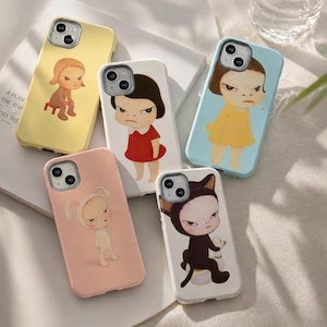 Yoshitomo Nara Moody Girl Phone Case | Japanese Art iPhone Samsung Pixel Shell